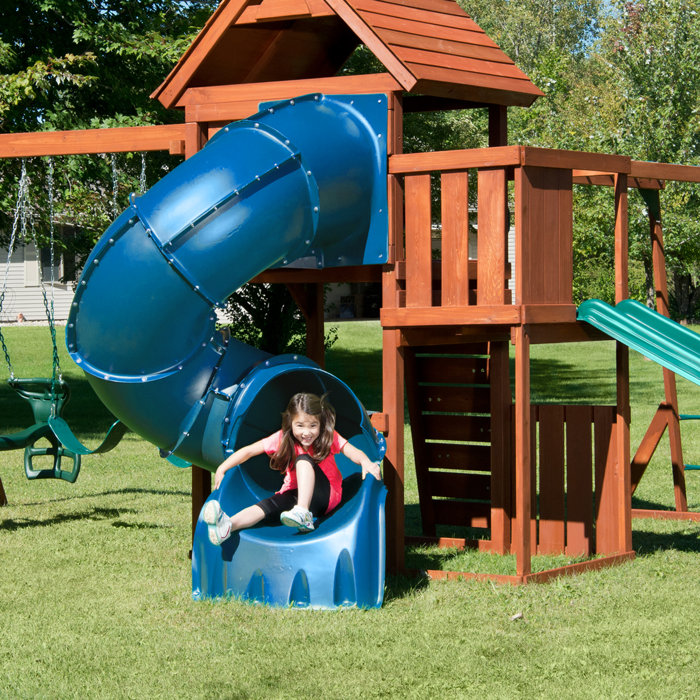 SwingnSlide Turbo Tube Spiral Slide for 5' Deck & Reviews Wayfair
